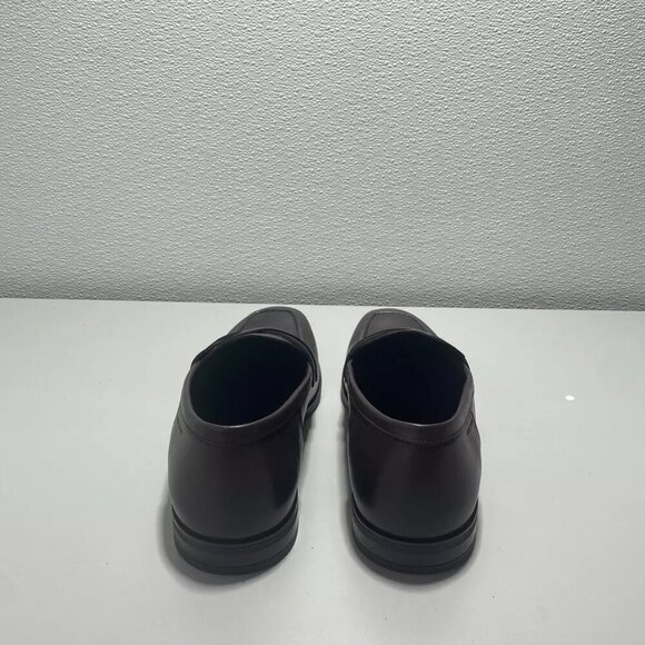 NEW STUART WEITZMAN Simon Criss Cross Loafer Mens Size 10.5 Slip On Bordo - Picture 3 of 6